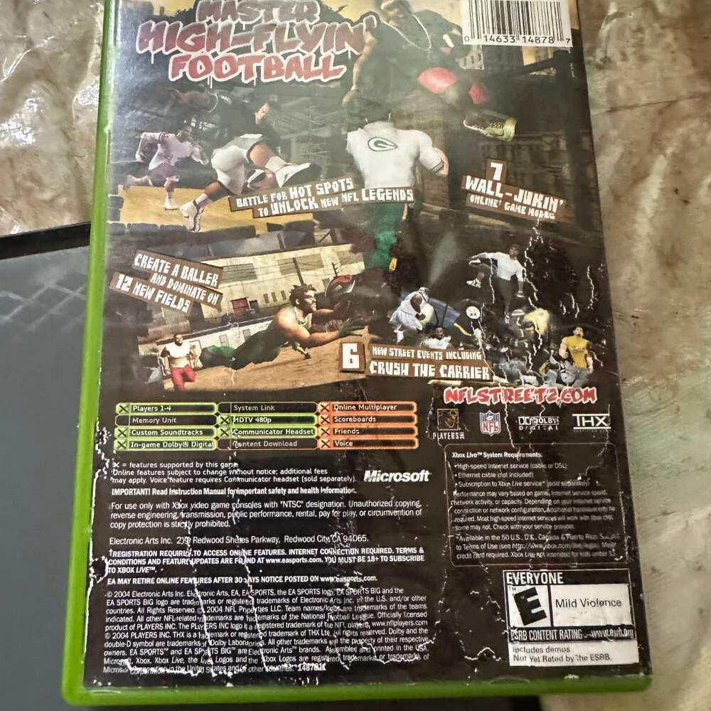 NFL Street 2 (Microsoft Xbox, 2004) CIB Complete In box Tested Working